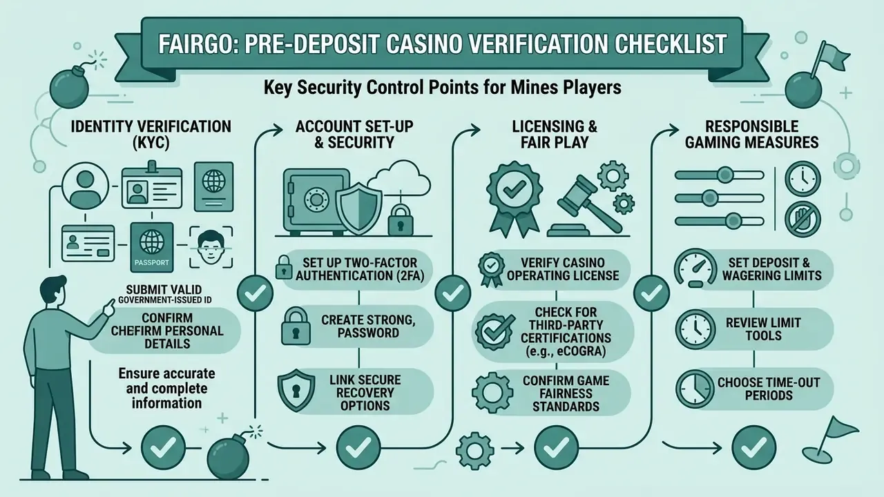 mines real money casino security checklist
