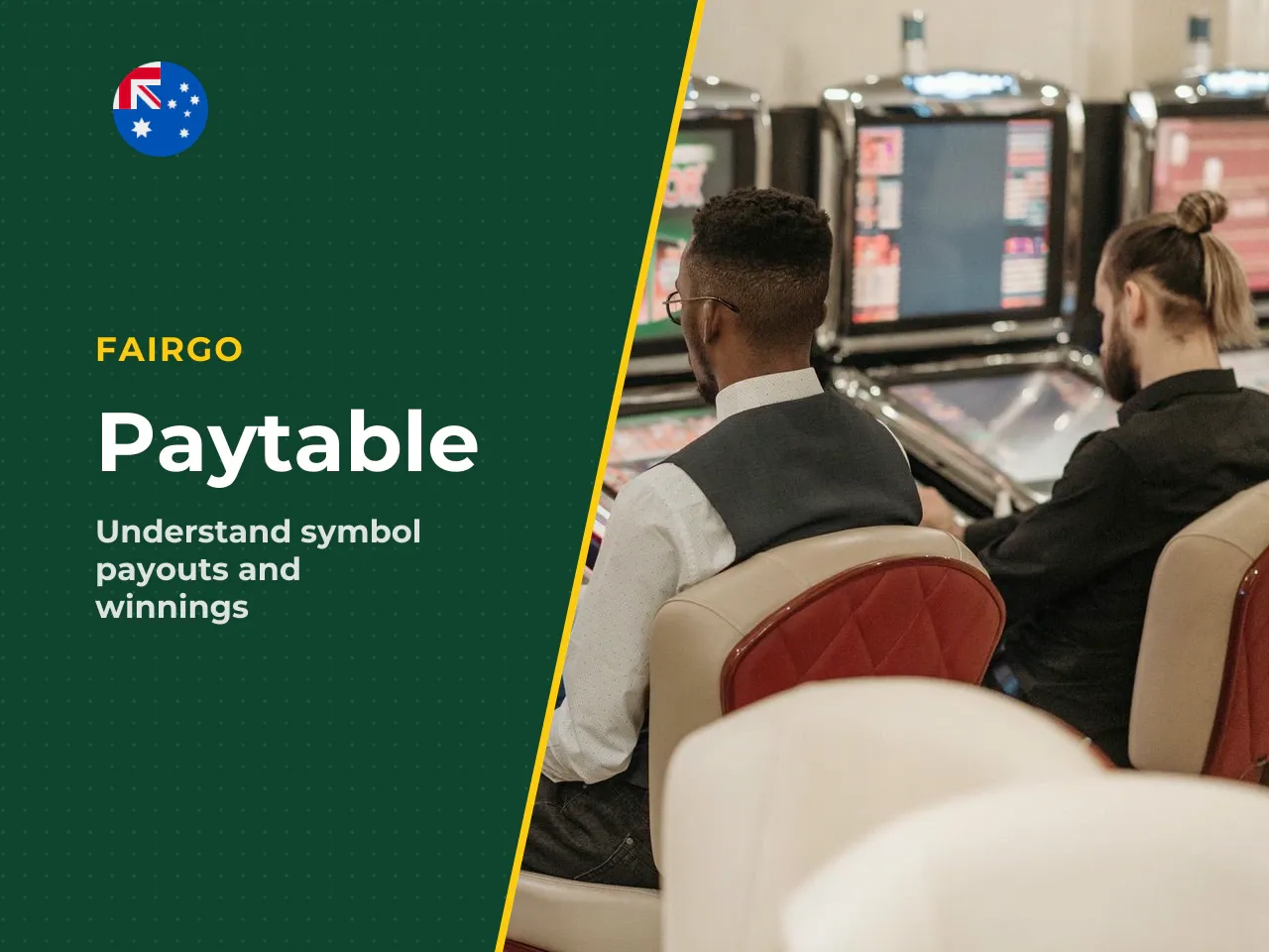 Regular symbols and the paytable. Regular